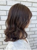 20代30代40代大人可愛いハイライトブリーチナチュラルブラウン