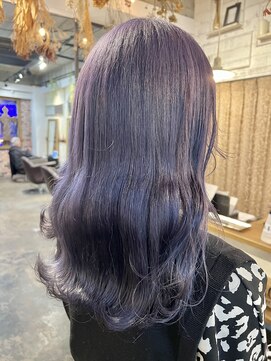 トロニー(TLONY) パープル　ダブルカラー　stylist/miaki