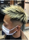 スキンフェードジェットモヒカンシルバー
