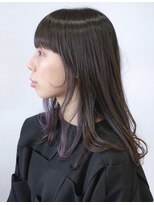 エイム(AIM)&nbsp;グレージュ×インナーカラー（パープル）