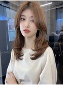 大人上品ワンカールヘア レイヤーカット顔まわりカット 20代30代