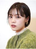 ミニボブ/ショートボブ/ボブ/顔周り/ぱつっとボブ/茶屋町/梅田