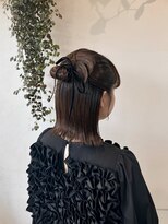 ゼスト 中野店(ZEST)&nbsp;【zest中野/セイラ】タイトハーフアップアレンジ