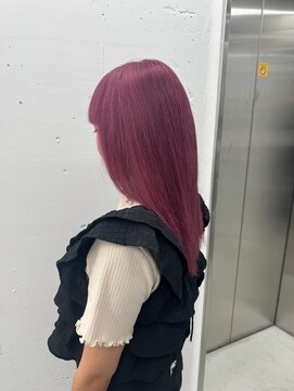 ジルスタジオ(JILL STUDIO) JILL STUDIO 1Bleach×ストレートロング×くすみピンク