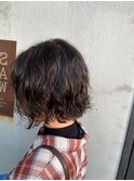 ルーズパーマ×ボブ