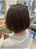 30代40代50代ナチュラルボブダークブラウンボブ大人ショートボブ