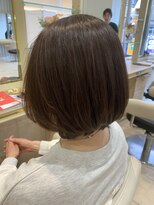 アッシュ 仙川店(Ash)&nbsp;30代40代50代ナチュラルボブダークブラウンボブ大人ショートボブ