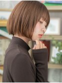 ■グレーベージュ前下がり切りっぱなしボブ308-3川口20代30代