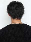 ツイスパマッシュ(黒髪マッシュヘア)