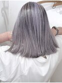 【モノトーン】ホワイトバレイヤージュ×ブリーチ２回