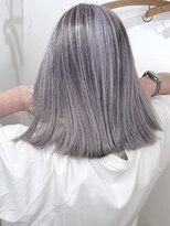 ブレイズヘアー(BLAZEhair)&nbsp;【モノトーン】ホワイトバレイヤージュ×ブリーチ２回