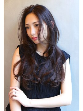 ブラン 栄(Blanc) 【Blanc】レイヤーカット＿ニュアンスパーマ＿艶カラー＿ロング