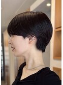 丸みショート/コンパクトショート/可愛いショートヘア/前髪あり
