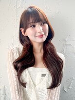 アルバム 新宿(ALBUM SHINJUKU)&nbsp;韓国ヘア顔周りレイヤーおくれ毛ロング_F60802