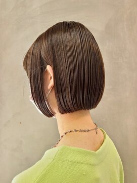 エリマ 横浜西口(elima) 顔周りレイヤーカットくびれヘア切りっぱなしボブ大人ボブ30代