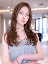 アンスリウム 吹田(Anthurium)&nbsp;艶髪フェミニンロング30代40代おすすめ！顔まわりレイヤーカット