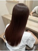 40代50代/艶髪ロング/髪質改善トリートメント/マロンブラウン