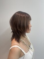 ロンドルピナス 小倉(Lond Lupinus) ミディアムヘア暗めカラー/デザインカラー/フェイスフレーミング