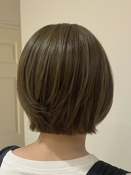 アミリアバイザザ(amiliea by ZA/ZA) ミニボブ×透明感オリーブベージュ◎