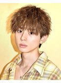メンズ波巻きツイスパニュアンススパイラルスパイキーショート