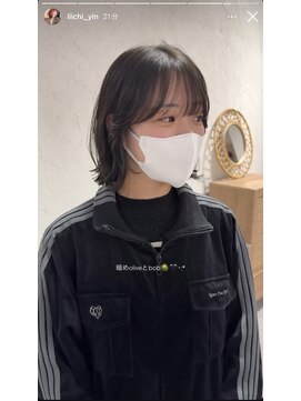 リイチ(LIICHI) 暗めoliveとbob