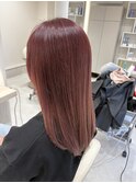 さりげなさが可愛い＊インナーピンク×艶ストレート