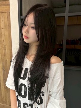 エトワ 中央店(etoi) 大分韓国かき上げレイヤーカット大人レイヤー顔まわりレイヤー