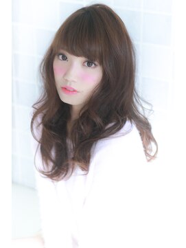 マアム ジー 明大前店(ma'am Zee) 厚めバングゆるふわカール