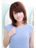 グレージュ☆小顔ワンカールミディー