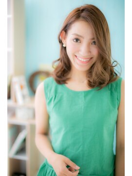 ミック ヘアアンドビューティー 大山店(miq  Hair&Beauty) 耳かけ＆ノーバングで大人かわいい＊くびれミディ