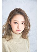 西梅田/ボブ/グレーベージュ/白髪ぼかし【Attirer飯田裕之】