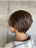 ACE 横浜　シアーグレージュ×ハンサムショート