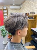 【#黒髪卒業】束感アッシュ