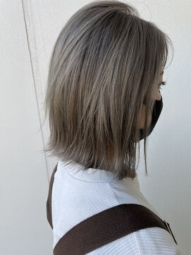 トリート 市川店(TREAT) 透け感グレージュ×ブリーチ_市川