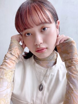 アルバム 銀座(ALBUM GINZA) 外ハネボブ_マロンベージュAラインボブ_48547