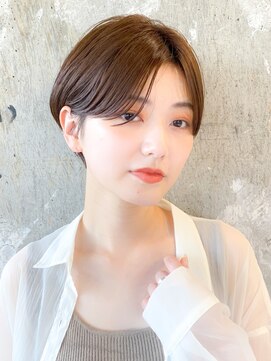 ロビー 表参道(ROBBY) 大人可愛いハンサムショート/前髪長めショート/30代40代50代