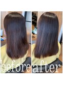 髪質改善　before  after
