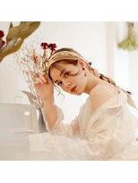 ヘアアレンジ/編みおろし/ヘアメイク/ヘアセット