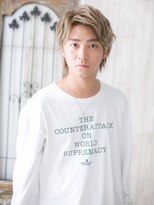 トニーアンドガイメン ホテル京阪仙台店(TONI&GUY MEN)&nbsp;アップバングのホワイトベージュネオウルフd仙台10代20代