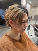 前下がりショートボブ
