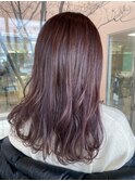 ブリーチなし!大人っぽラベンダーピンク