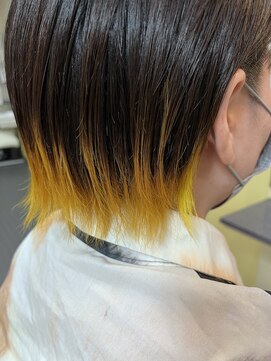 美容室 ダルテ(d'Arte) イエローエンドカラー(裾カラー)