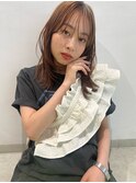 顔まわりレイヤー+ぱつっと切りっぱなし