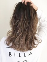 オナー(honor)&nbsp;大人かわいいバレイヤージュブリーチハイライトグレージュ