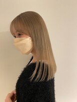 エン(en,) ハイトーンベージュ/髪質改善/透明感カラー
