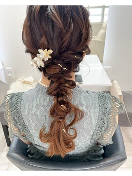 サロンナビ(Salon Navi) 金箔×編みおろし