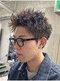 スパイキーショート ピンパーマ