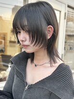ジェムヘアスタジオ 湘南平塚南口店(Gem Hair Studio)&nbsp;Gem Hair studio 姉崎 黒髪ウルフレイヤー