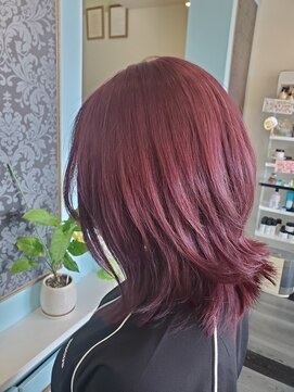 ビューティーサロンオオサキ ワインレッドカラー