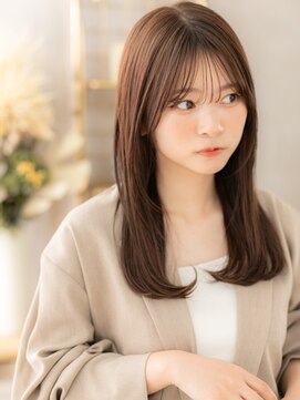 カバーヘアアンドスパ ブリス 浦和(COVER HAIR&SPA bliss) シースルーバングアースカラーエアストレートa浦和20代30代40代!